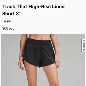 Lululemon Purple High Rise Shorts